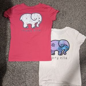 TWO Ivory Ella tee shirts